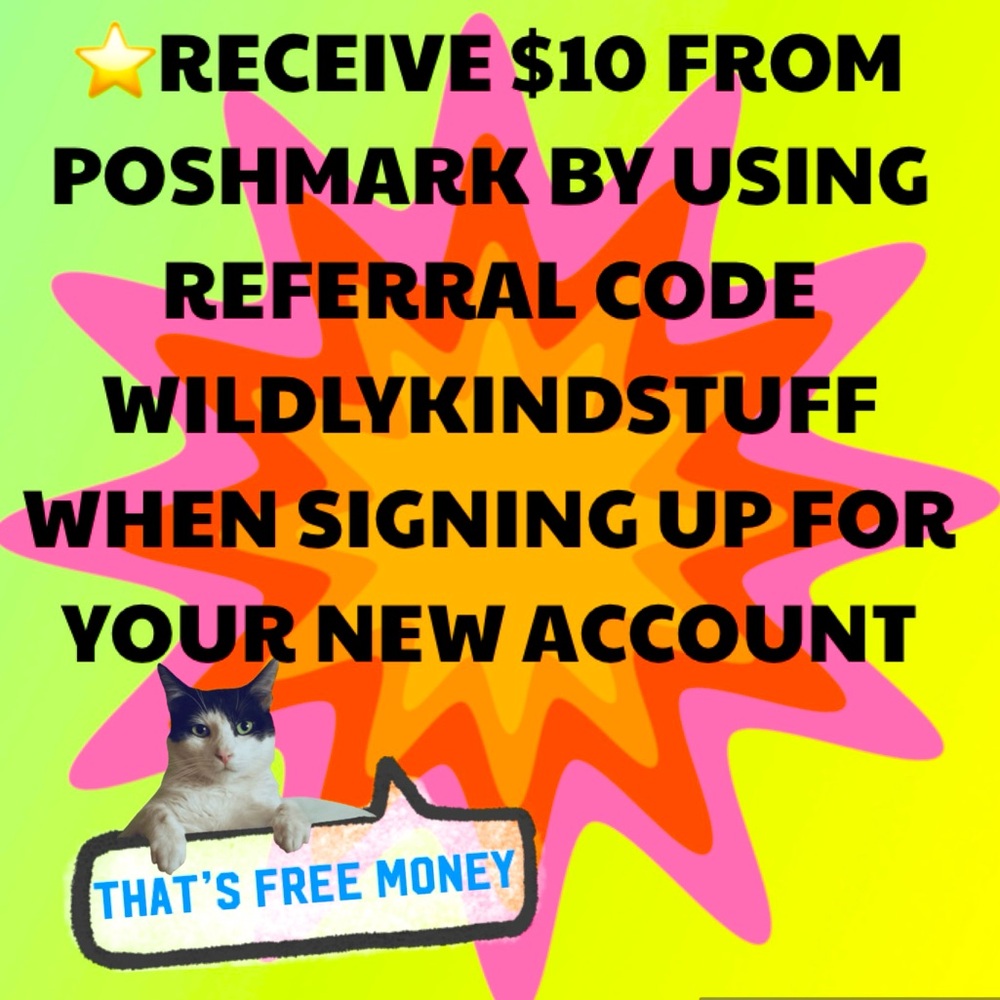 ⭐️WILDLYKINDSTUFF⭐️USE THAT CODE WHEN YOU SIGN UP TO GET $10!